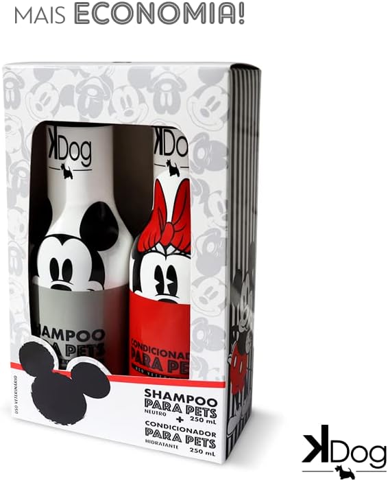 KDog Kit Shampoo E Condicionador 250 Ml Disney K-Dog Colorido