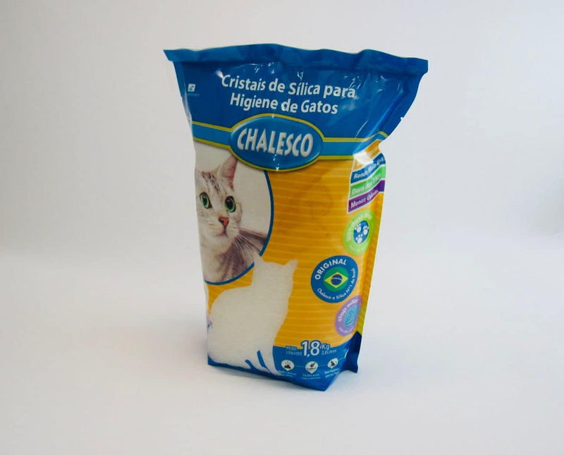 Areia Higiênica com Cristais de Sílica para Gatos, Chalesco, 1,8kg