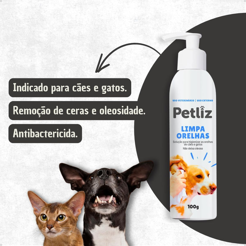 Kit Higiene e Cuidados Petliz para Cães e Gatos Banho a Seco