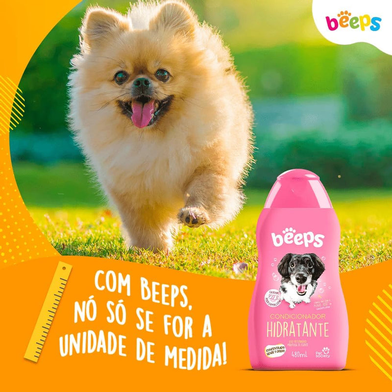 Condicionador Beeps Hidratante para Cães e Gatos 480ml