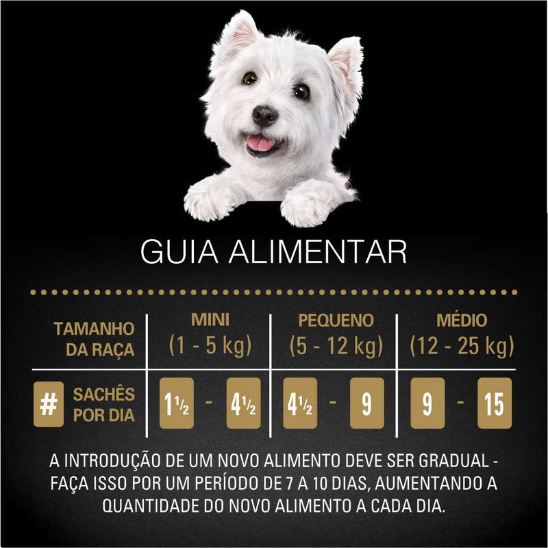 Pack Ração Úmida Cesar Sachê Cortes Selecionados Cordeiro Assado ao Molho Para Cães Adultos 85 g - 40 unidades