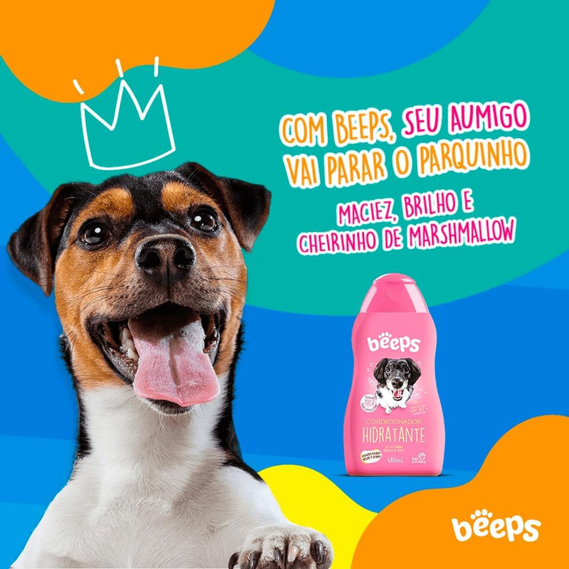 Condicionador Beeps Hidratante para Cães e Gatos 480ml