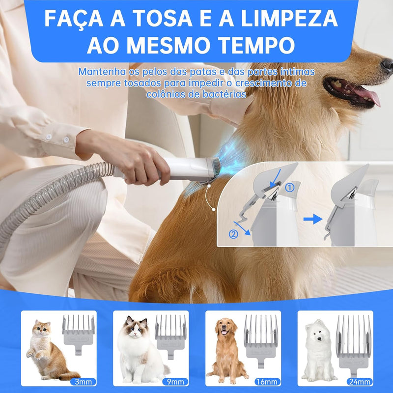 Kit de limpeza para cães, 7 em 1