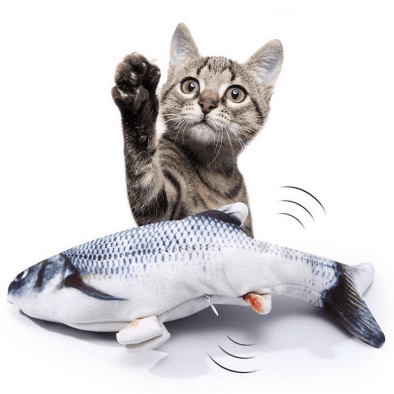 Brinquedo Peixe Elétrico Recarregável para Gatos