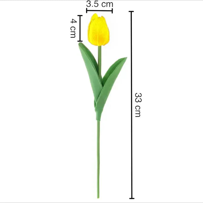 Flores Artificiais - Buquê de Tulipas Amarelas