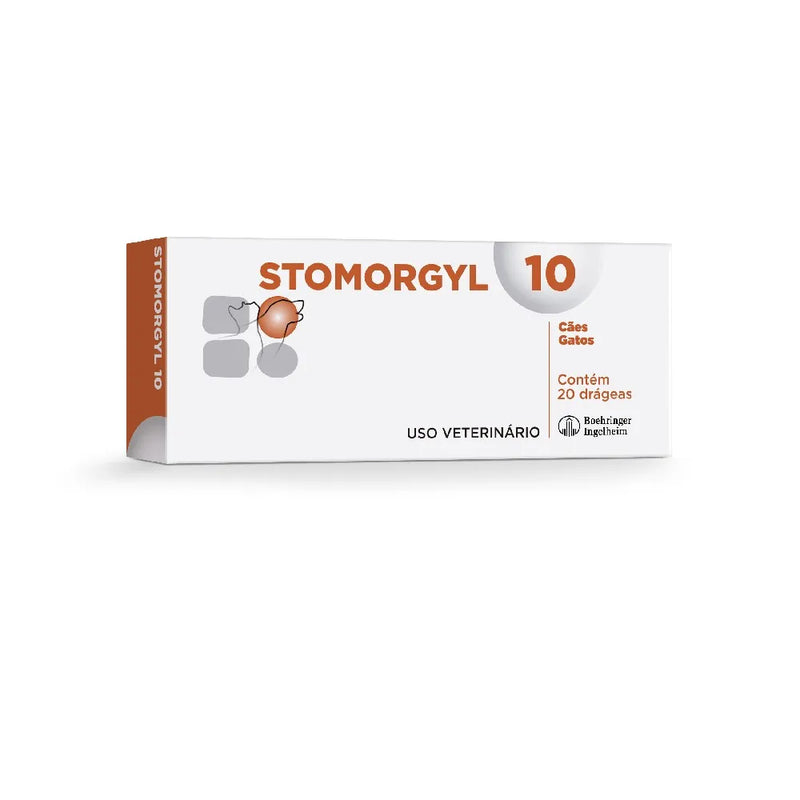 Stomorgyl 10 Antibiótico para Cães e Gatos 20 Comprimidos