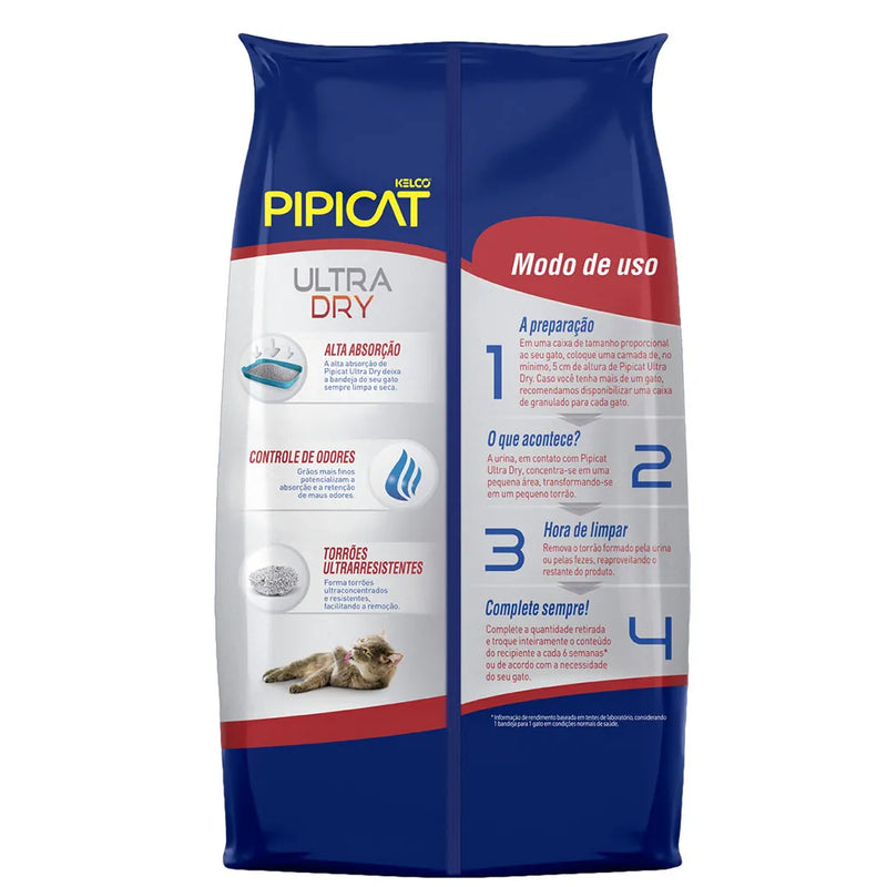 Areia Pipicat Ultra Dry para Gatos