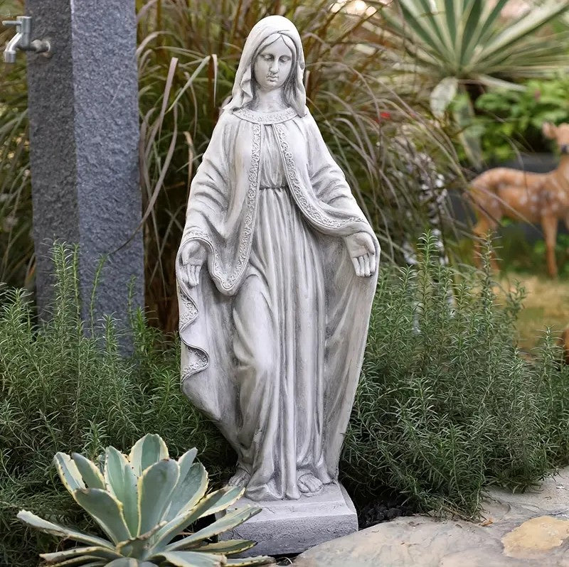 Estátua de Jardim Religiosa de Estilo Vintage 80Cm x35Cm