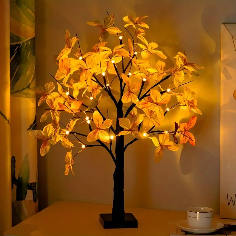 Árvore de luz LED Bonsai Borboleta